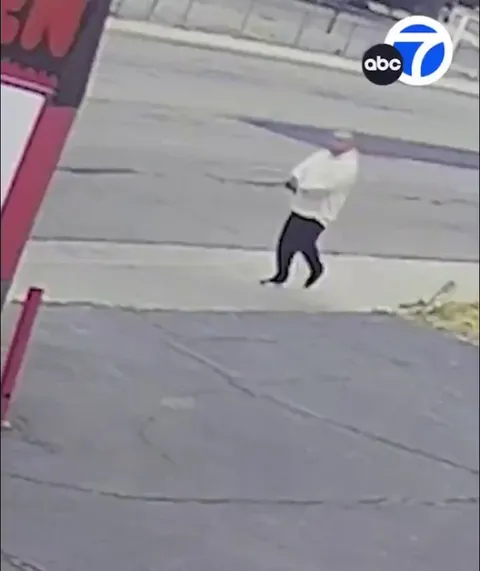 Man in San Jacinto, California shoots at random vehicles as they pass by. 