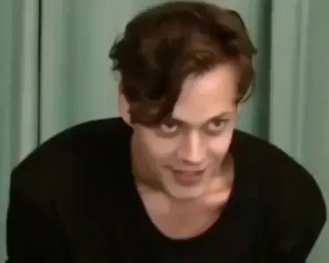 This is Bill Skarsgärd auditioning for the role of Pennywise.