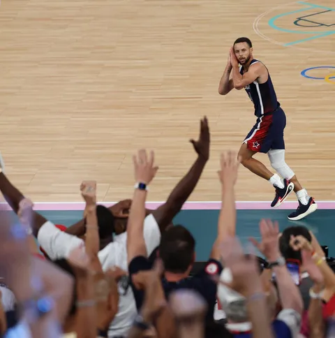 Stephen Curry after his dagger in the Olympics🇺🇸