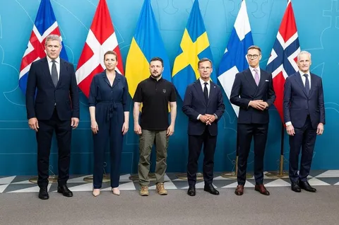 President Zelensky in Stockholm today to meet nordic leaders 