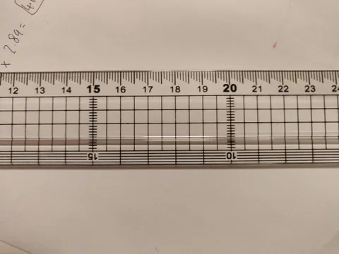 This ruler has cascading millimeter mark that makes it easier to read.