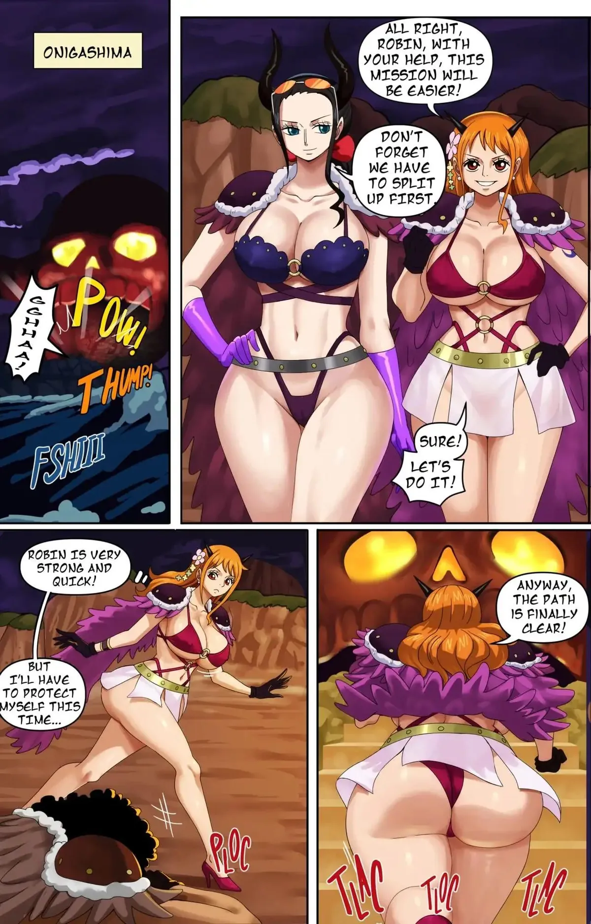 Nami &amp; Robin vs the beast pirates (Pinkpawg)