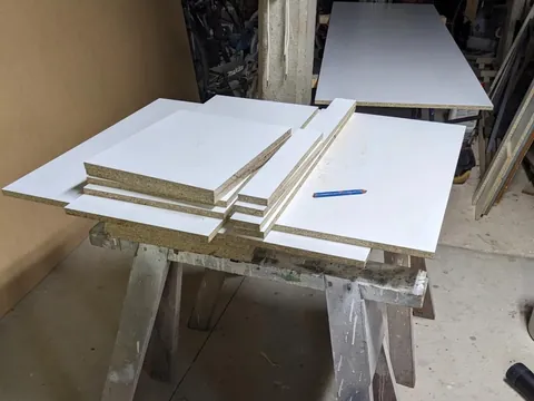 From a scribble on a piece of paper to the final product. Wife was happy in the end.