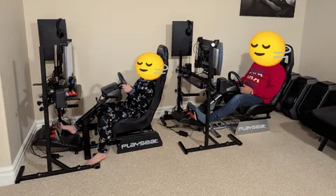 My family's MARIO KART 8 Arcade Racing Corner