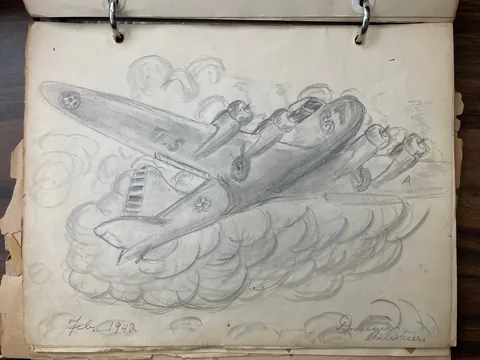 My uncle’s WWII sketchbook