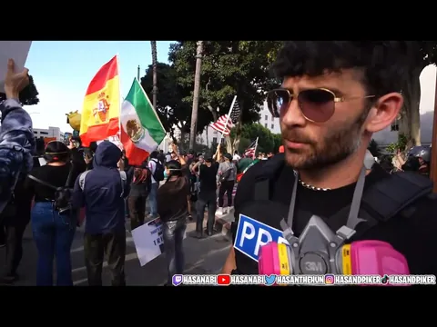 Spanish flag spotted in LA protest!