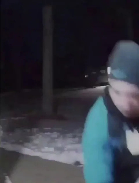 Amazon Driver Making A Delivery