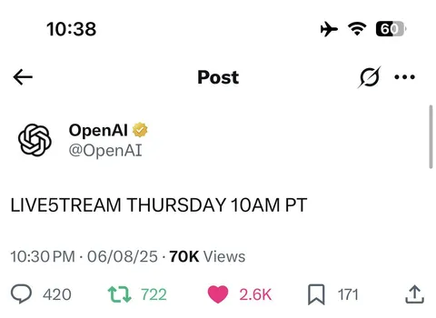 Brace yourselves. The next evolution in AI just got the green light. GPT‑5 is coming…