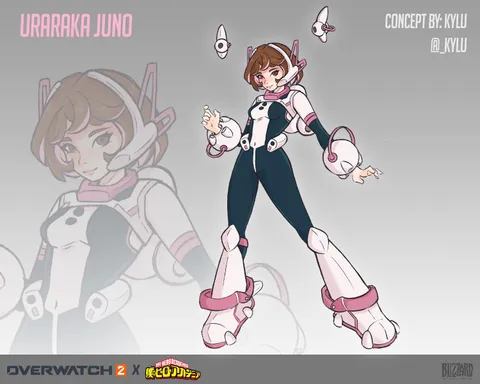 Overwatch x MHA Skin Concept: Uraraka Juno!