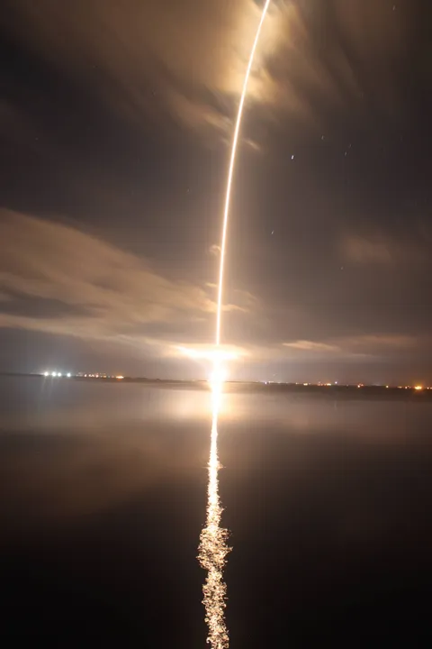 Decided to try one of those long exposure shots that everyone else does for this morning’s launch