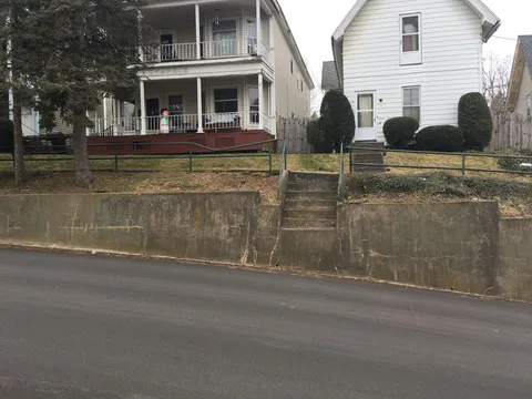 In this 1890's neighborhood in my town, you were supposed to step down into your horse drawn carriage.