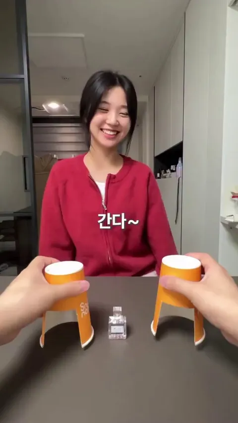 Which is better, the magic trick or her reaction?