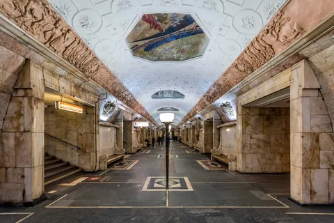 Architecture of some Moscow metro stations