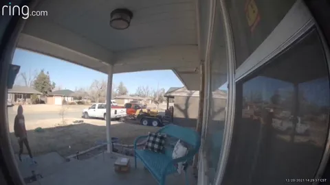 We don't know this lady but she came by and hid our package for us while we were out