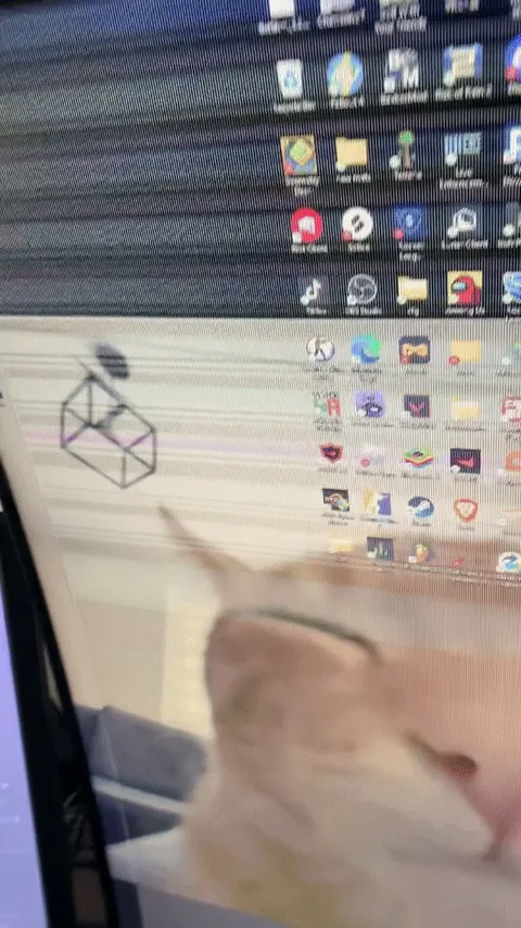 every time i turn on my monitor, i have to blow dry it to warm it up before it functions properly.