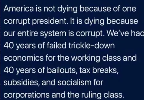 US entire system is corrupt