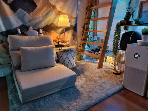 My Small 3-in-1 Room (Lounge/Chill, Workstation, &amp; Bed Area)