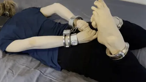 I hogtied myself with heavy steel restraints