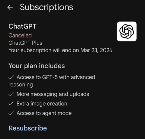 You're now training a war machine. Let's see proof of cancellation.