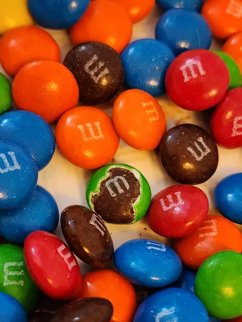 One of my M&amp;M's cracked but there was still an M printed beneath