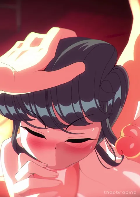 Komi makes some friends!! (theobrobine)