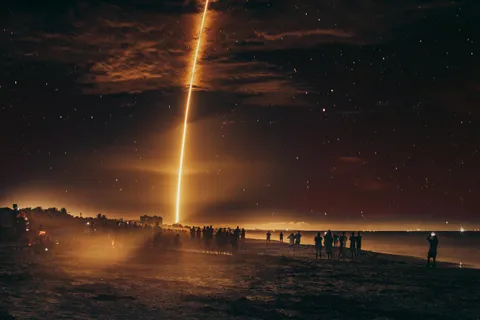 ITAP of a SpaceX rocket launch