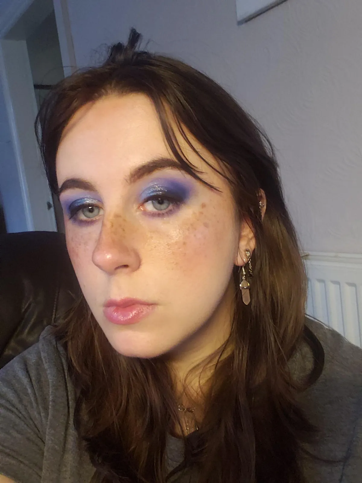 Blue eyeshadow look. Is it too much?