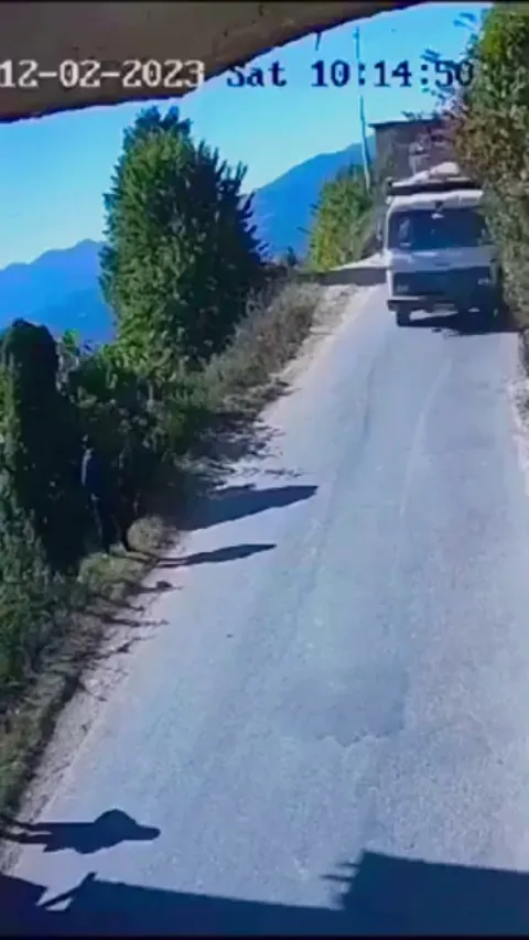 Taking a wizz on the side of the road almost ended this man's life.