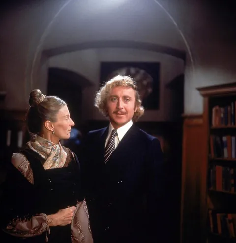 Cloris Leachman and Gene Wilder  ‘We had to do our scene 14 times over because he’d be laughing so hard’ 1974