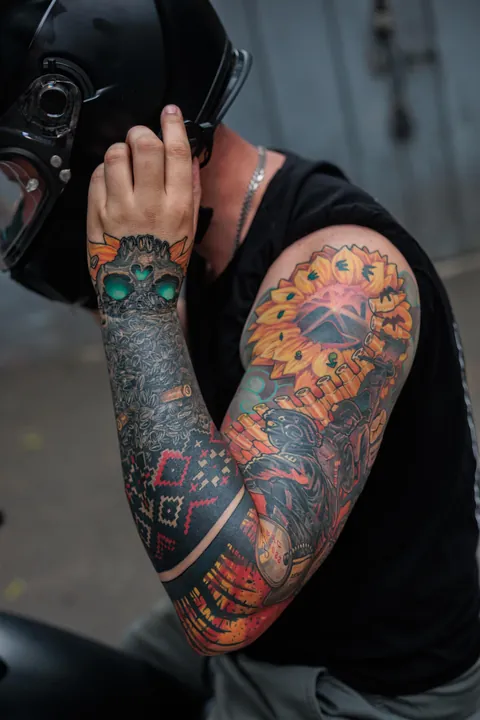 Andrii Moroz. Ukraine 2025. Fully healed. Forearm is coverup.