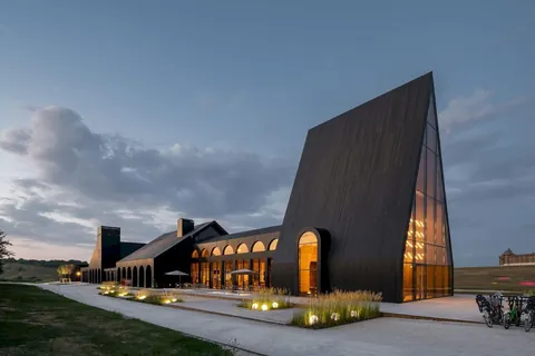 Hospitality Center at Kudykina Gora Park by Megabudka in Lipetsk Oblast, Russia