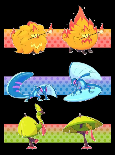 [OC] Gen 10 Surf &amp; Turf Evolutions