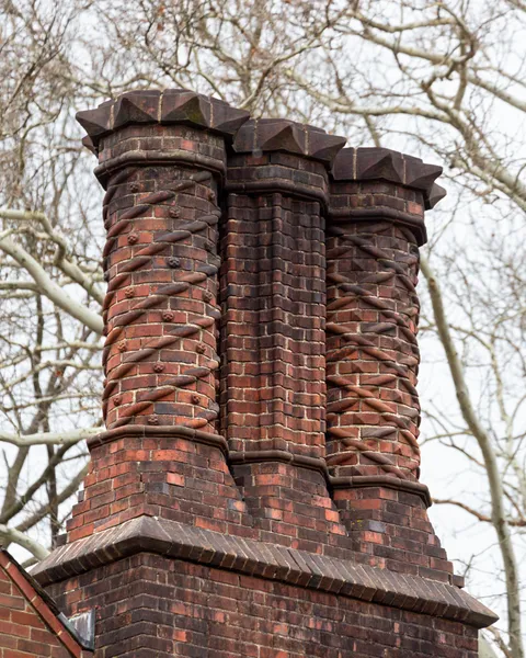Tudor revival chimneys in Squirrel Hill, Pittsburgh