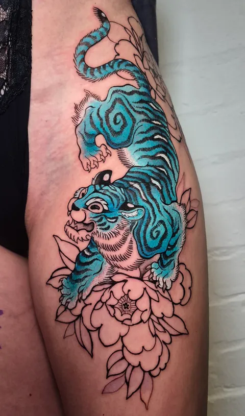Cute tiger by Flavia Verda , Bristol UK