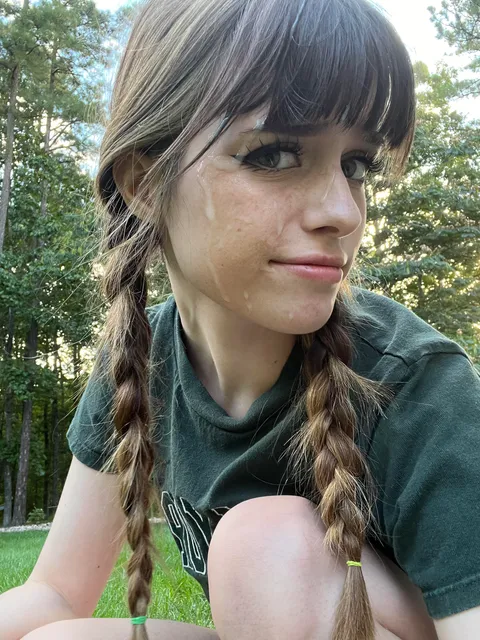 Wearing facials outside is risky business 😅