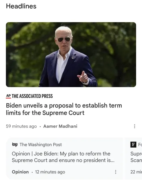 Supreme Court played FAFO now they have a lame duck president to deal with.