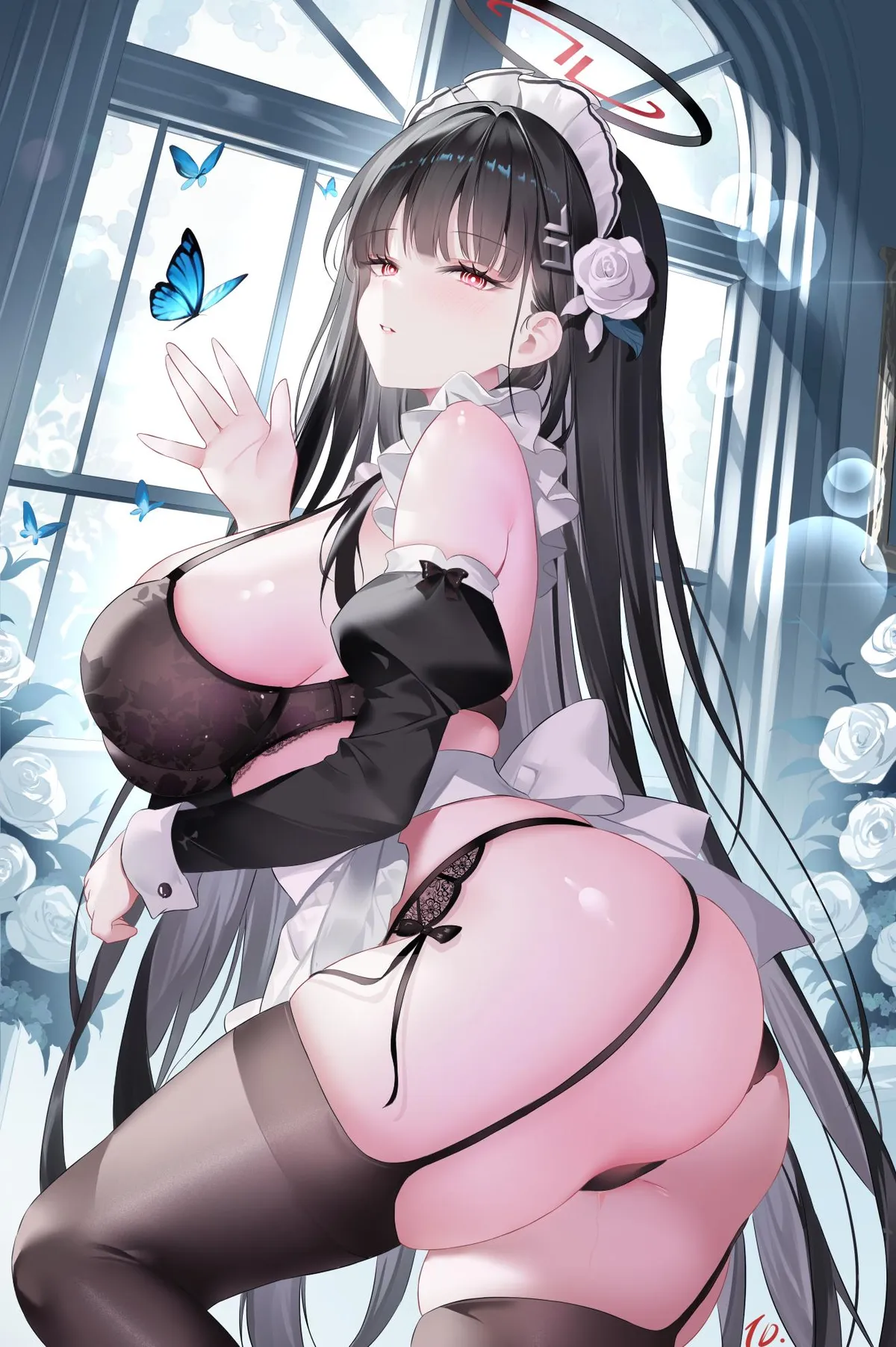 Sexy maid Rio [Blue Archive]