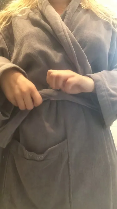 After showering at men's bathroom in college, whoever walks in will get to have his way with me