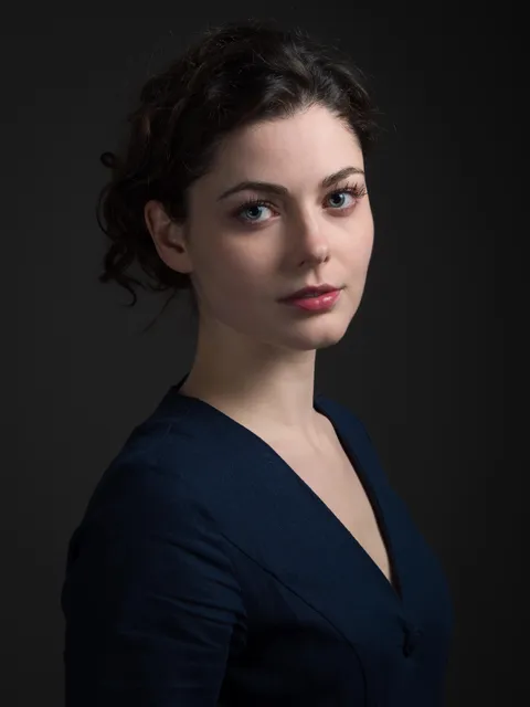 Home studio portrait of girl