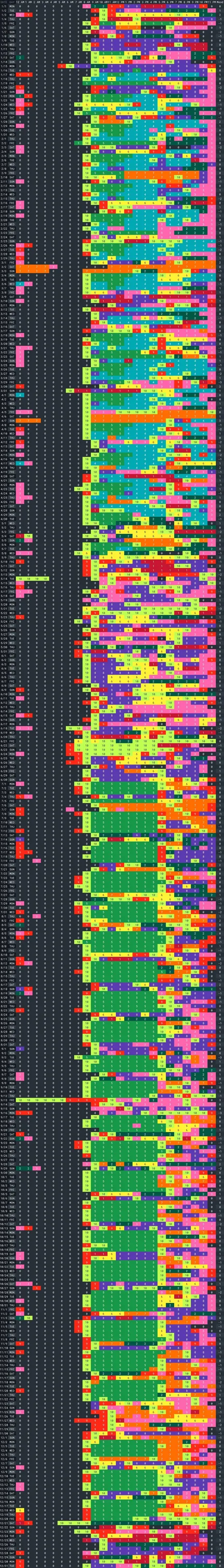 I tracked every hour of my life in 2024