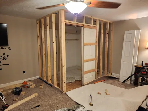 Transformed bonus room to daughter's dream bedroom.