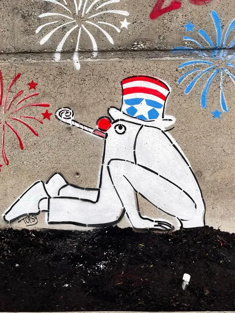 America 250, Topsy, spray paint, 2026 [OC]