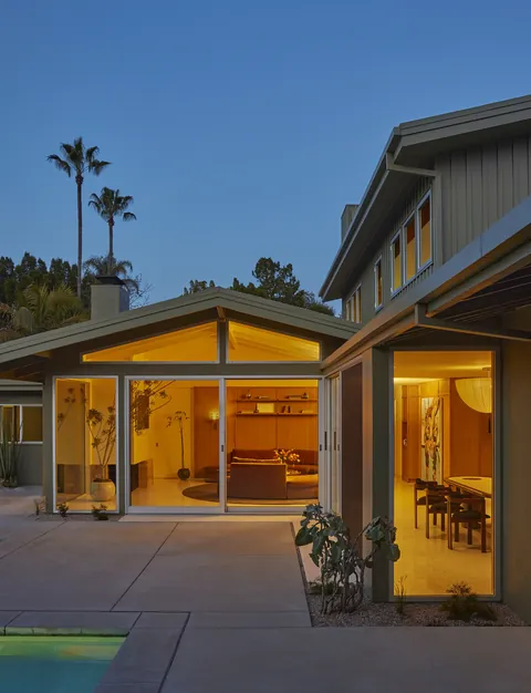 Renovated mid-century residence in Laurel Canyon, Hollywood Hills, Los Angeles.