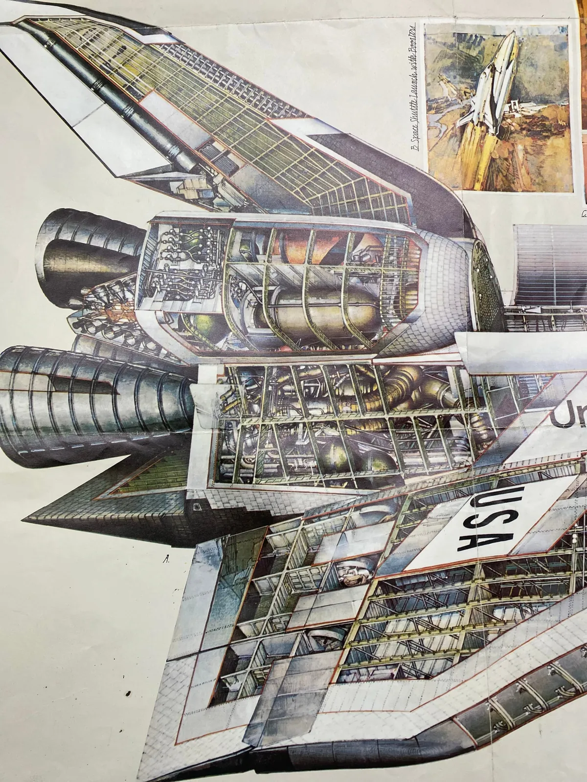 Space Shuttle poster i kept from grade school