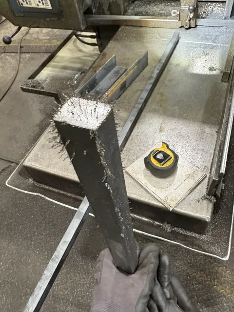 This metal I was cutting turned magnetic