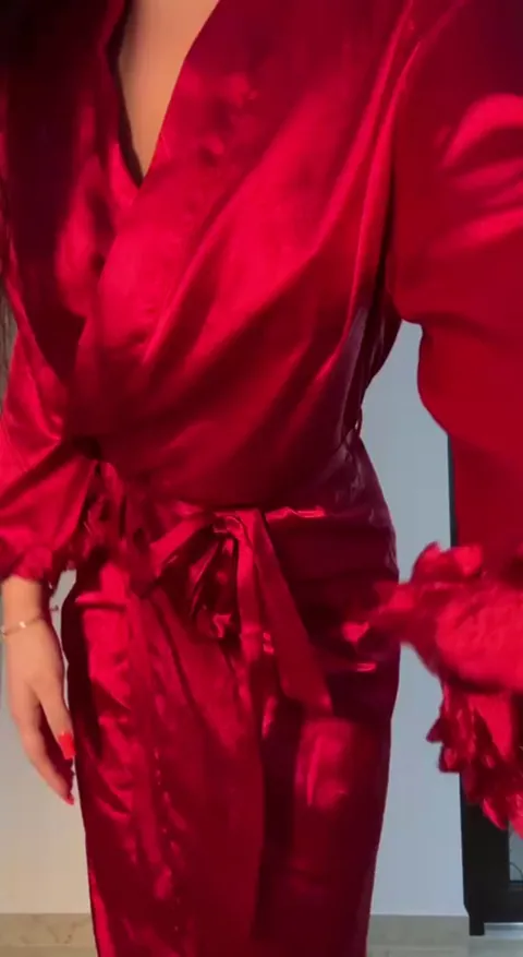 You can't handle the fire red night robe