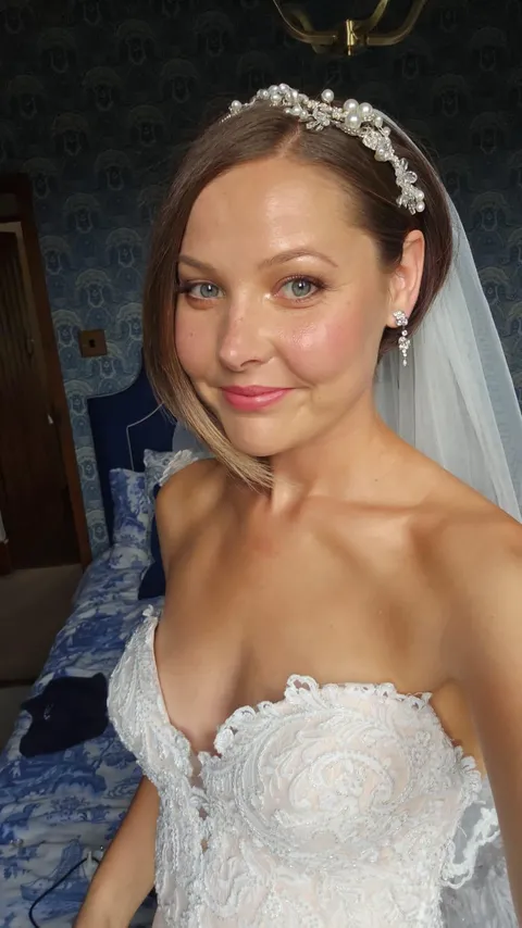 How my bridal makeup turned out that I did myself!