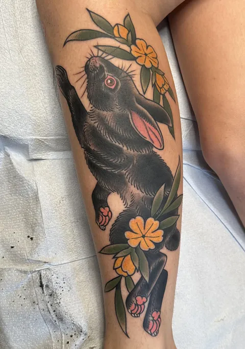 Got this baddie done yesterday, by Megon Shore, Moonlight Tattoo, Seattle WA