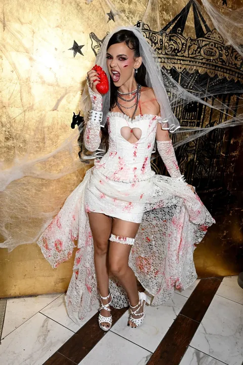 Victoria Justice at Love Zombie Halloween Party and Single Release in Los Angeles - October 21, 2025