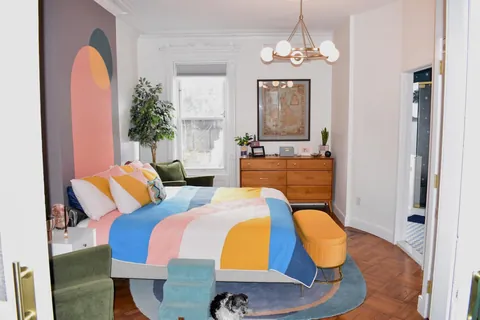 It took a year, but the living room, office, bedroom, and bathroom are all done.